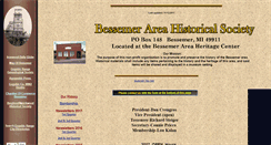 Desktop Screenshot of bessemerhistoricalsociety.com